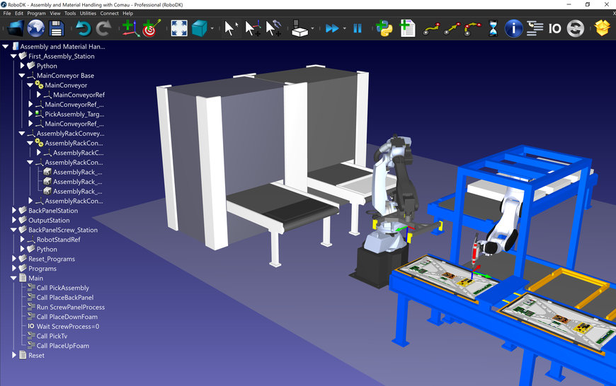 RoboDK and Comau partner to offer improved Robotic Simulation and Offline Programming 